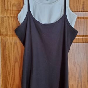 Be Inspiered tank top with sewed in bra top
